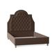 My Chic Nest Amanda Upholstery Standard Bed Upholstered in Black/Brown | 64 H x 74 W x 90 D in | Wayfair Amanda Bed-554-1020-1130-Old Gold-CK