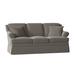 Lark Manor™ Amrin 73" Rolled Arm Sofa w/ Reversible Cushions, Solid Wood in Brown | 34 H x 73 W x 35 D in | Wayfair