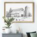 Rosalind Wheeler Black & White Barn Study - Picture Frame Print Canvas, Solid Wood in Gray | 30.5 H x 42.5 W x 1.5 D in | Wayfair