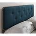 Latitude Run® Freyda Upholstered Panel Headboard Performance Fabric in Gray/Blue/Brown | 38 H x 39 W x 1.5 D in | Wayfair