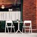 AllModern Farrah Square 2 - Person 23.6" Long Bistro Set Plastic in White | Outdoor Furniture | Wayfair EAFAE791B26D4C15A1A8DD676CD59002