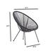 George Oliver Woven Basket Patio Chair Metal | 26 H x 35 W x 28 D in | Wayfair B59078E89B5440AE86E3204ECA3F685C