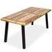 Union Rustic Hialeah Dining Table Wood/Metal in Brown | 29.5 H x 69 W x 32.25 D in | Outdoor Dining | Wayfair 937F45C7A2874A6AAF7694771BEC072D