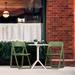 AllModern Farrah Square 2 - Person 23.6" Long Bistro Set Plastic in Green/White | Outdoor Furniture | Wayfair C5DDFD0965C9421CA63A56B57507E718