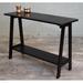 Gracie Oaks Streater 42" Solid Wood Console Table Wood in Black | 29.5 H x 42 W x 16 D in | Wayfair EE81237582FF46CE8052EEAE3550B64B