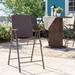 Red Barrel Studio® Halladay 24" Wicker Patio Bar Stool Metal in Brown | 42.5 H x 22.5 W x 26 D in | Wayfair D4F14249D56E4C96895919B0D46C360E