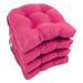 Charlton Home® Abbottsmoor Dining Chair Outdoor Cushion Polyester in Pink | Wayfair CHLH2866 27006452