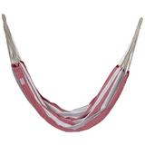 Highland Dunes Munguia Brazilian Double Porch Swing Cotton in Gray/Pink | 5 H x 86 W x 59 D in | Wayfair 5E5E15AEBB1D41B6B9CE214849CD4088