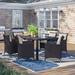 Sol 72 Outdoor™ Gather Rattan Outdoor Dining Set (7 Piece) Glass | 29.5 H x 71 W x 39.5 D in | Wayfair D41AE771B0F943C2B2AE0A3FBD3EE822