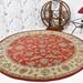 Red 120 x 0.75 in Area Rug - Canora Grey Sanna Oriental Handmade Tufted Wool Area Rug Wool | 120 W x 0.75 D in | Wayfair