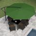 Brayden Studio® Akosha 9' 6" Cantilever Umbrella Metal in Green | 99.6 H in | Wayfair 8FABB54944B84DB88B6D422B15F32C20