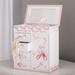 Indigo Safari Blair Ballerina Musical Jewelry Box w/ Door Wood in Brown/Pink/White | 9.25 H x 8 W x 5 D in | Wayfair VVRO1145 25803164