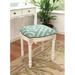Ophelia & Co. Ordaz Solid Wood Vanity Stool Linen/Wood/Upholstered in Green/Blue | 19 H x 16 W x 15 D in | Wayfair 8EFD2BF2896048D792611977986D8CA2