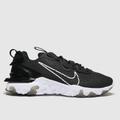 Nike react vision trainers in black & white
