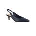 Wide Width Women's Scarlett Slingback Pumps by Bella Vita® in Navy Leather (Size 11 W)