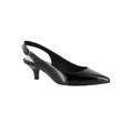 Extra Wide Width Women's Faye Pumps by Easy Street® in Black Patent (Size 9 WW)