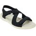 Extra Wide Width Women's The Anouk Sandal by Comfortview in Black (Size 10 1/2 WW)