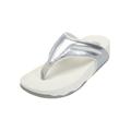 Women's The Sporty Slip On Thong Sandal by Comfortview in Silver (Size 11 M)