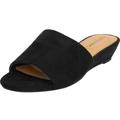 Extra Wide Width Women's The Capri Slip On Mule by Comfortview in Black (Size 10 1/2 WW)