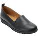 Women's The June Slip On Flat by Comfortview in Black (Size 10 M)