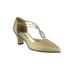 Women's Moonlight Pumps by Easy Street® in Gold Satin (Size 7 M)