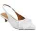 Extra Wide Width Women's The Tia Slingback by Comfortview in White (Size 11 WW)