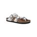 Women's Gracie Sandal by White Mountain in White Leather (Size 10 M)