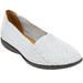 Women's The Bethany Flat by Comfortview in White (Size 9 M)