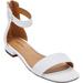 Extra Wide Width Women's The Alora Sandal by Comfortview in White (Size 9 1/2 WW)