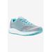 Extra Wide Width Women's One Sneaker by Propet in Grey Mint (Size 7 WW)