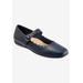 Wide Width Women's Sugar Flat by Trotters in Navy (Size 12 W)