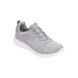 Wide Width Women's The Summits Quick Getaway Slip On Sneaker by Skechers in Grey Wide (Size 10 W)