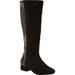 Extra Wide Width Women's The Ivana Wide Calf Boot by Comfortview in Black (Size 9 1/2 WW)