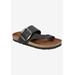 Women's Harley Sandal by White Mountain in Black Nubuck (Size 9 M)