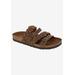 Women's Holland Sandal by White Mountain in Brown Leather (Size 11 M)