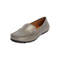 Wide Width Women's The Milena Slip On Flat by Comfortview in Gunmetal (Size 9 W)