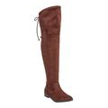 Extra Wide Width Women's The Cameron Wide Calf Boot by Comfortview in Brown (Size 7 1/2 WW)