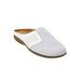 Women's The Lola Mule by Comfortview in White Metallic (Size 9 1/2 M)