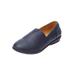 Extra Wide Width Women's The Amelia Flat by Comfortview in Navy (Size 10 WW)