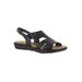 Women's Bolt Sandals by Easy Street® in Black (Size 7 1/2 M)