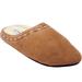 Wide Width Women's The Stitch Clog Slipper by Comfortview in Tan (Size L W)