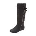 Women's The Pasha Wide-Calf Boot by Comfortview in Black (Size 8 1/2 M)