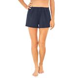 Plus Size Women's Wide-Band Swim Short by Swim 365 in Navy (Size 22) Swimsuit Bottoms