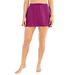 Plus Size Women's A-Line Swim Skirt with Built-In Brief by Swim 365 in Fuchsia (Size 20) Swimsuit Bottoms