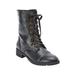 Wide Width Women's The Britta Boot by Comfortview in Black (Size 7 W)