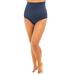 Plus Size Women's High-Waist Swim Brief with Tummy Control by Swim 365 in Navy (Size 28) Swimsuit Bottoms