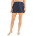 Plus Size Women's A-Line Swim Skirt with Built-In Brief by Swim 365 in Navy (Size 24) Swimsuit Bottoms