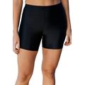 Plus Size Women's Swim Boy Short by Swim 365 in Black (Size 34) Swimsuit Bottoms