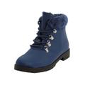 Extra Wide Width Women's The Vylon Hiker Bootie by Comfortview in Navy (Size 7 WW)