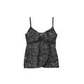 Plus Size Women's Bra-Size Wrap Tankini Top by Swim 365 in Black White Leopard Print (Size 44 C)
